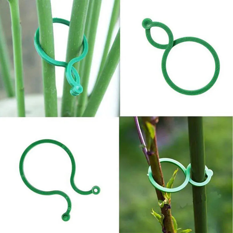 20/50/100pcs/lot Garden Vegetable Plant Support Binding Clip Gardening Greenhouse Clip Supplies