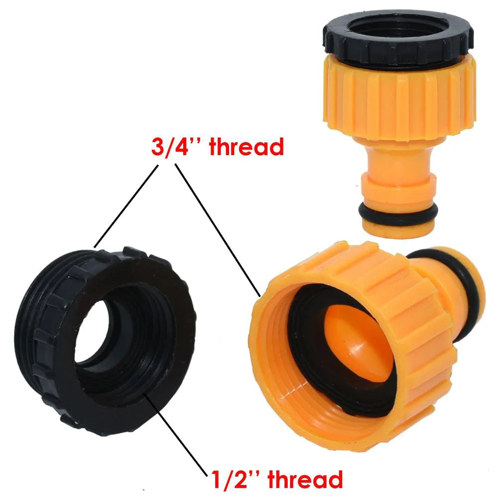 10pc 3/4 & 1/2 Inch Graden Hose Tap Threaded Connector Tap Adapter Quick Fitting Garden Irrigation Spray Tools