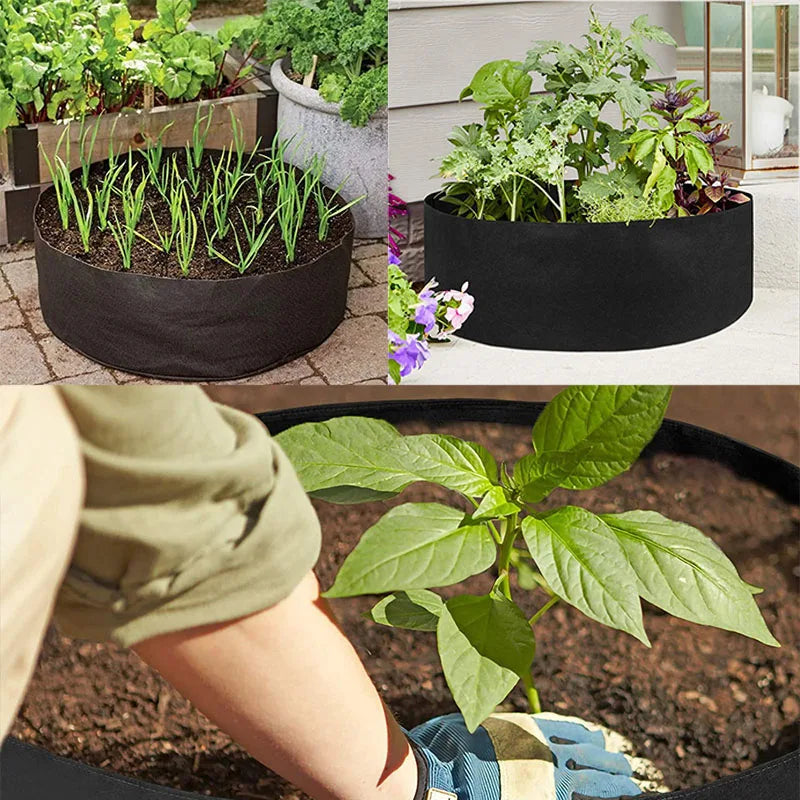 127x30cm large raised garden bed Flower grow bags plant pots growing accessories vegetable cultivation tools Non-Woven fabric Q1