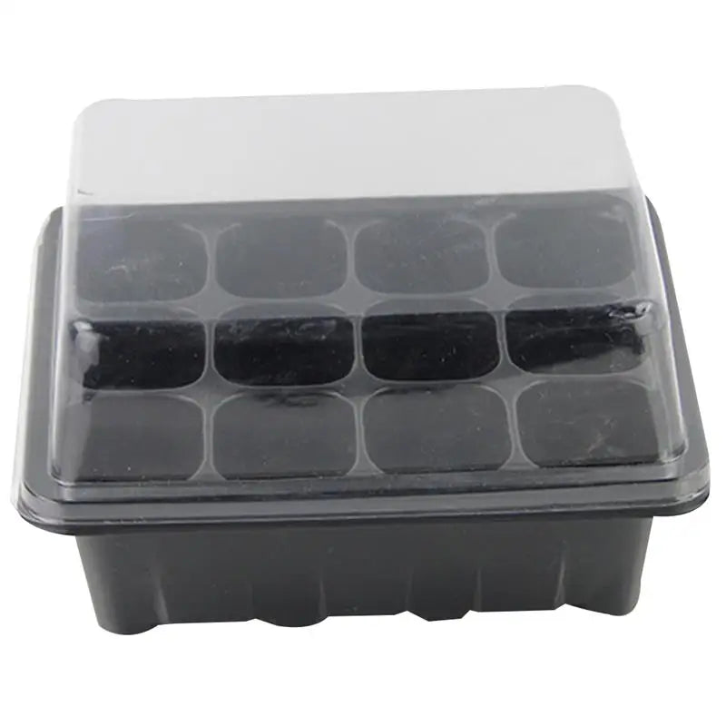 12 Cells Seedling Tray Seed Starter Box Plant Flower Grow Starting Germination Pot