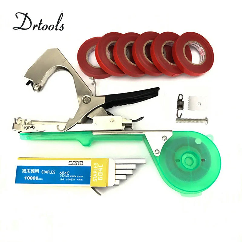 Top Gardening Tools Set Multifunctional Fruit tape Machine garden tools Plant Tying Tapetool Tapener Packing Vegetable's stem