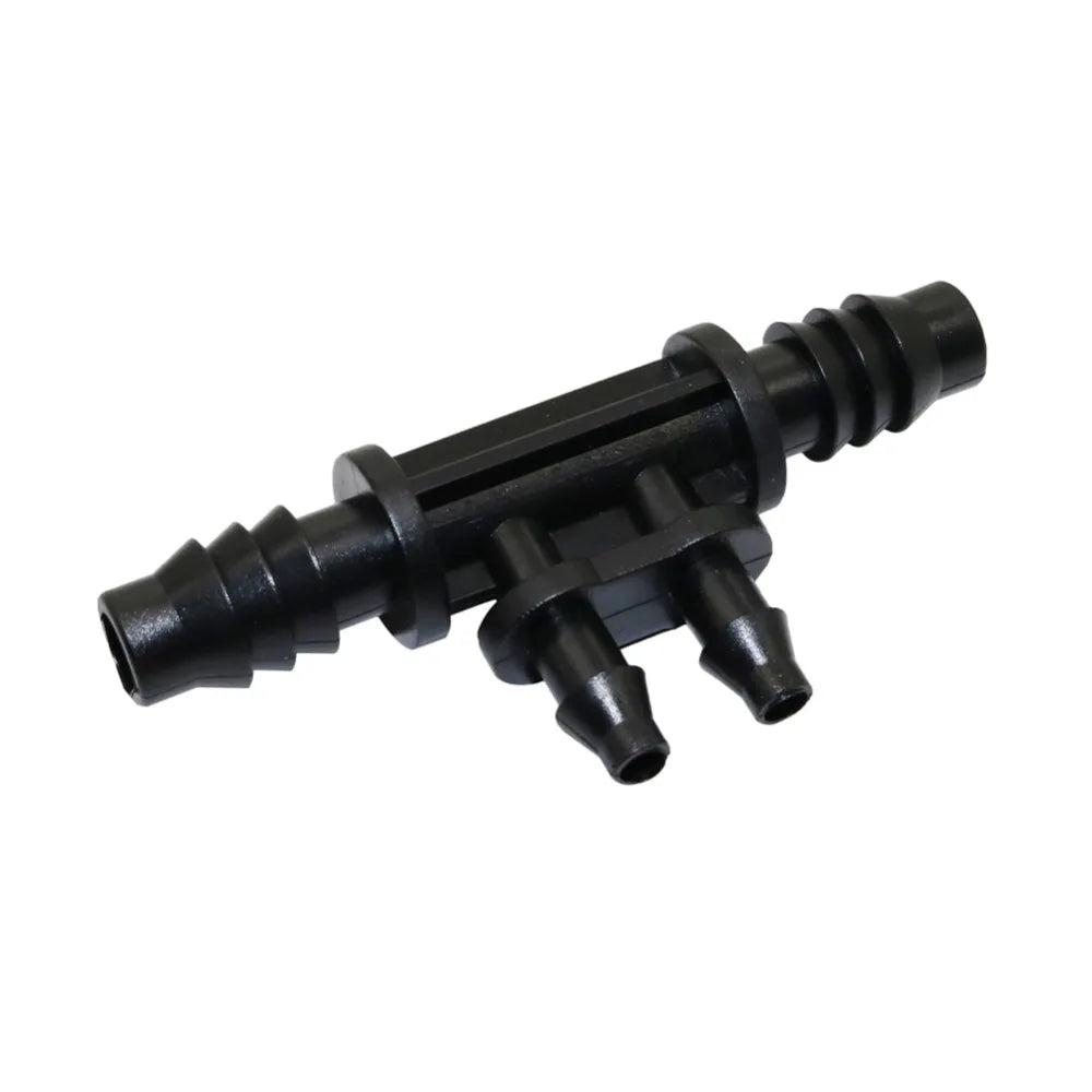 Barbed 8/11mm To 4/7mm Hose Connectors Four-Way Garden Water Splitters Gardening Water Irrigation Fittings 10 Pcs