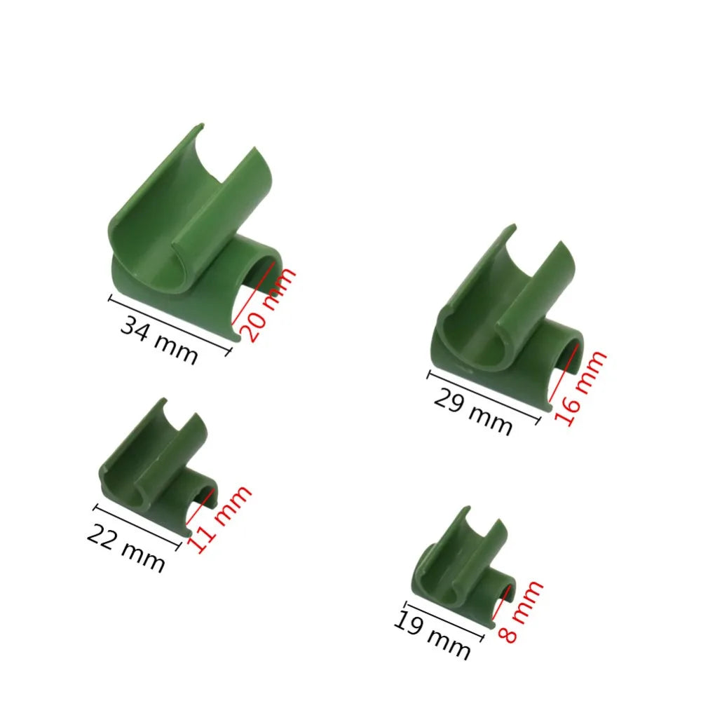 Cross Plastic clips Plant support Fixed Connector Agriculture Adjustable Fastener Gardening pillars Fixed Clamp 10 Pcs