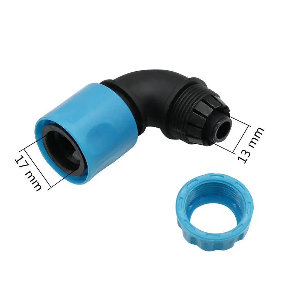 1/2" (12.5mm) Hose ABS elbow quick connectors Garden Water Connector Gardening Irrigation Car Wash Hose Fast Rapid Elbow Joint