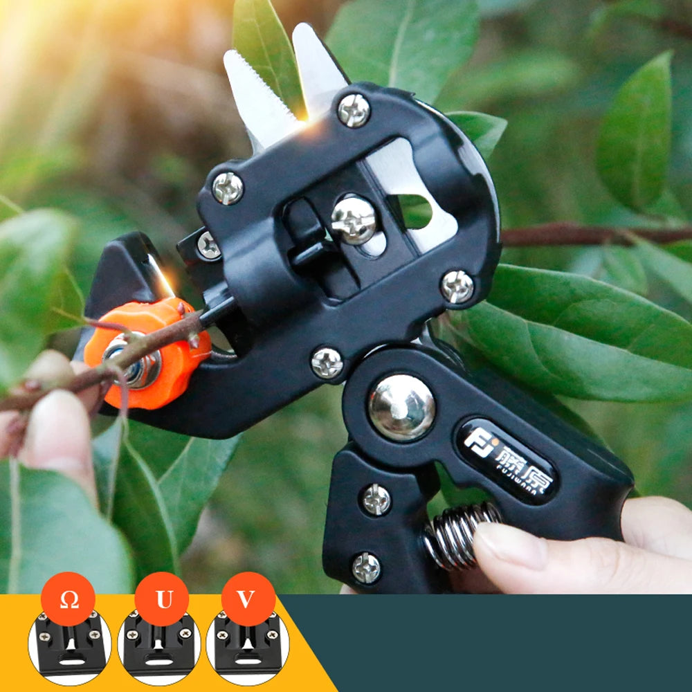 FUJIWARA Grafting Shears Scissor  Fruit Tree Vaccination Multi-function Bud Cutter 3 Styple Blade Gardening Tools