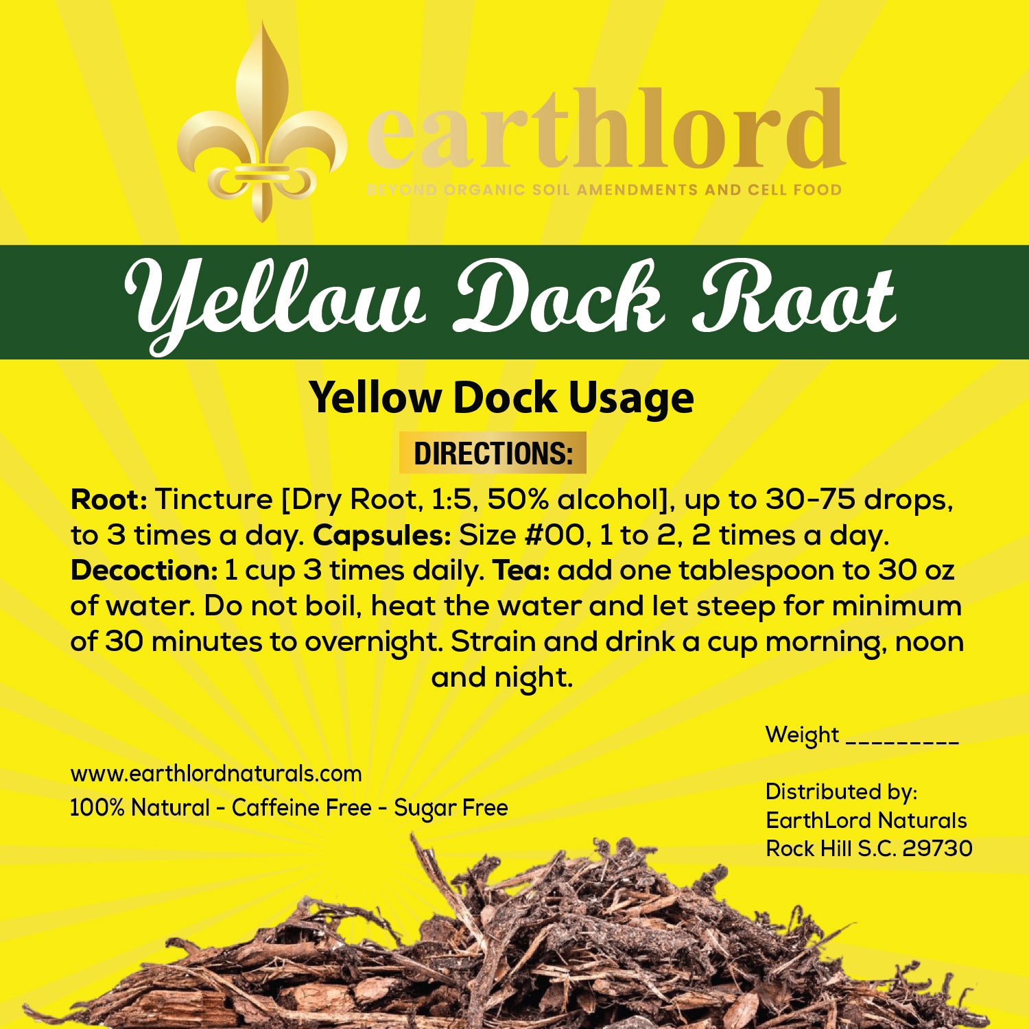 Yellow Dock Root