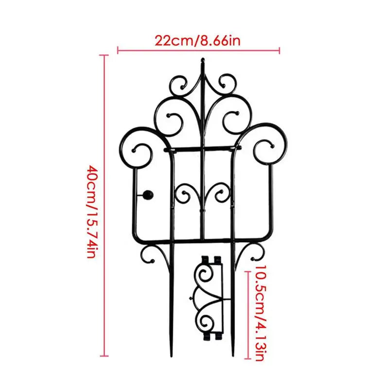 10pcs Decorative Garden Fence Foldable Outdoor Landscape Wire Border Edging Fence Folding Patio Flower Bed Fencing Barrier