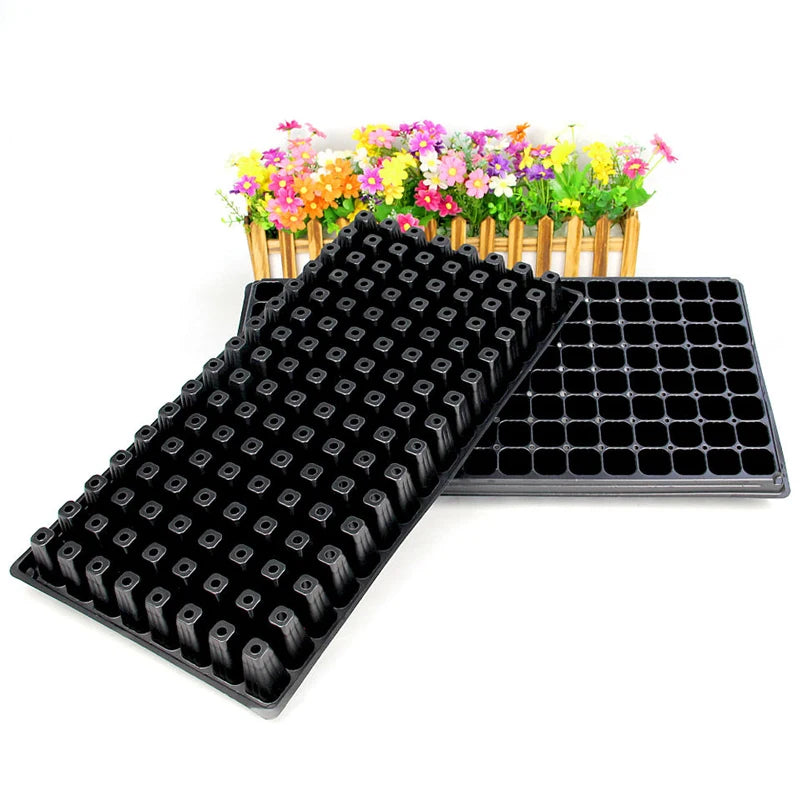 5 Pcs Seedling Tray 21/32/50/72/98/105/128/200 Cell Seed Starter Tray Garden Vegetable Seedling Planting Pot