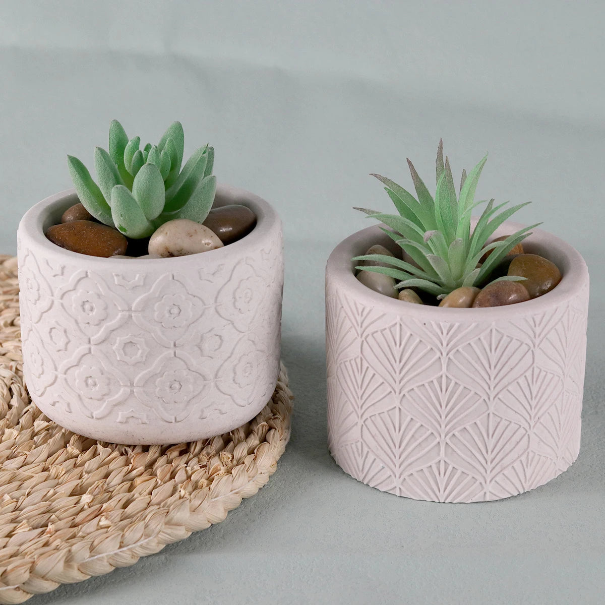 Cylinder Flower Pot Silicone Molds DIY Cement Concrete Plaster Candle Jar Box Pottery Mould Handmade Planter Gardening Decor