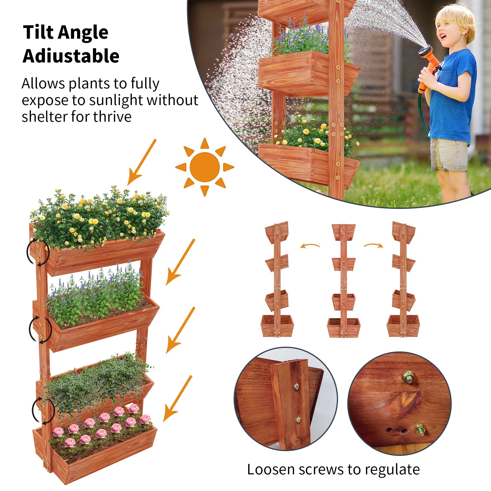 4-Tier Raised Bed