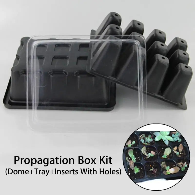 12 Hole Seedling Trays Seed Starter Tray Plant Flower Grow Box Propagation For Gardening Seed Grow Starting Germination Box