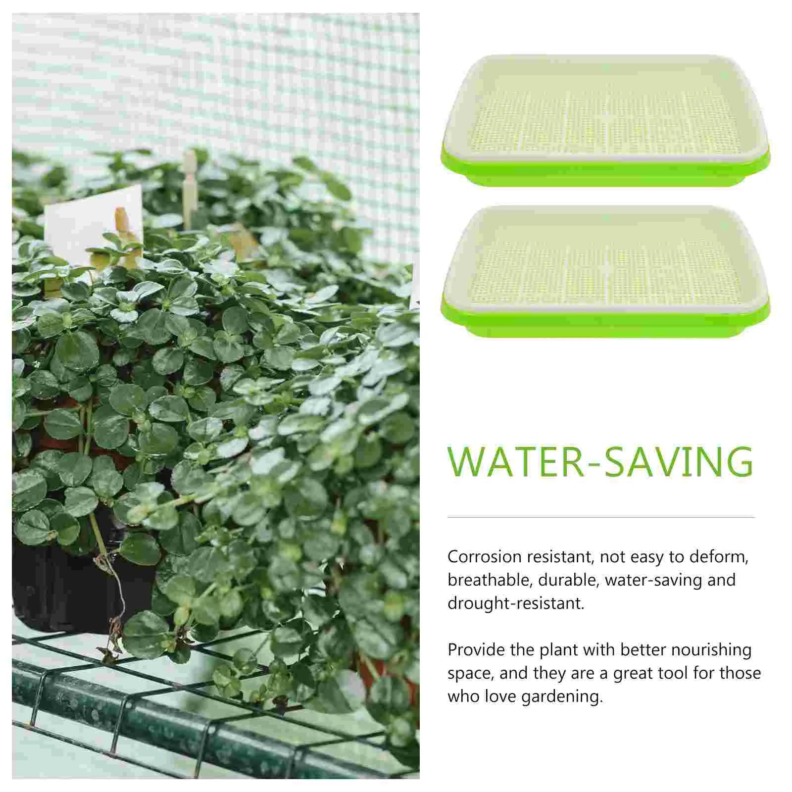 Germination Tray Starter Planter Soilless Sprout Trays Useful Garden Supplies Premium Nursery Vegetable Site Pot Microgreens