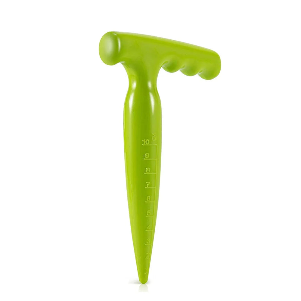 Fluorescent Green Planter 5-gear Adjustable Garden Tool Suit Gardening Plastic Hole Punch Garden Supplies