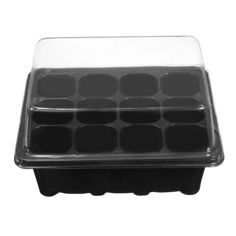 Hole Seedling Trays Seed Starter Plant Flower Grow Box Propagation For Gardening Grow Starting Germination Box With Lids