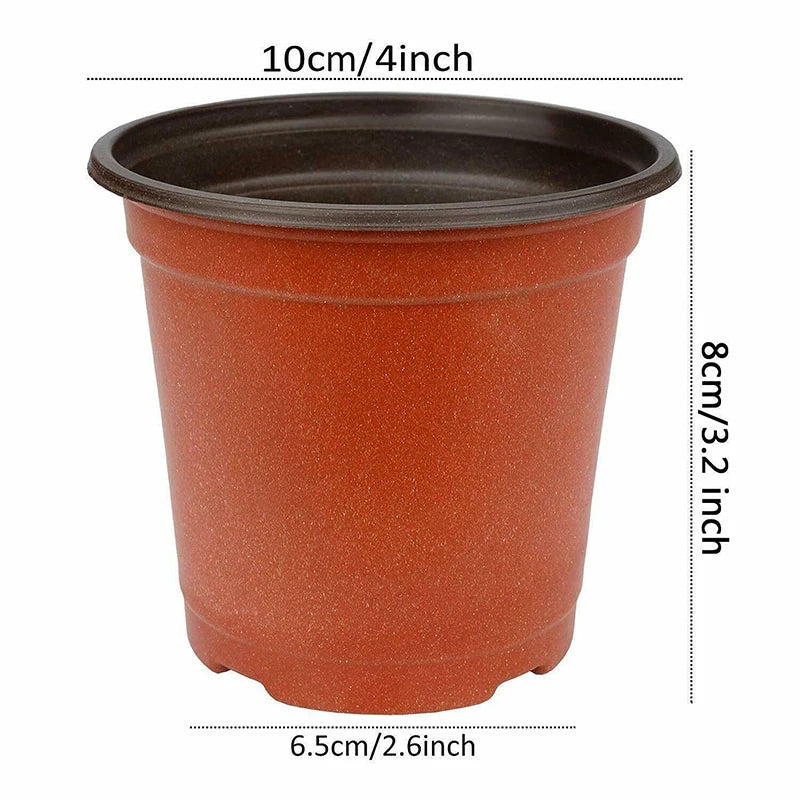 75Pcs Flexible Plant Nursery Pots Seed Starting Pots Plastic Flower Plant Container for Succulents Seedlings Cuttings Transplant