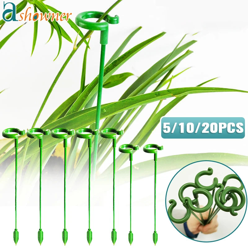 5/10/20pcs Plant Supports Flower Stand Butterflies Orchid Support Rod Climbing Plants Stick Protection Vegetable Garden Supplies