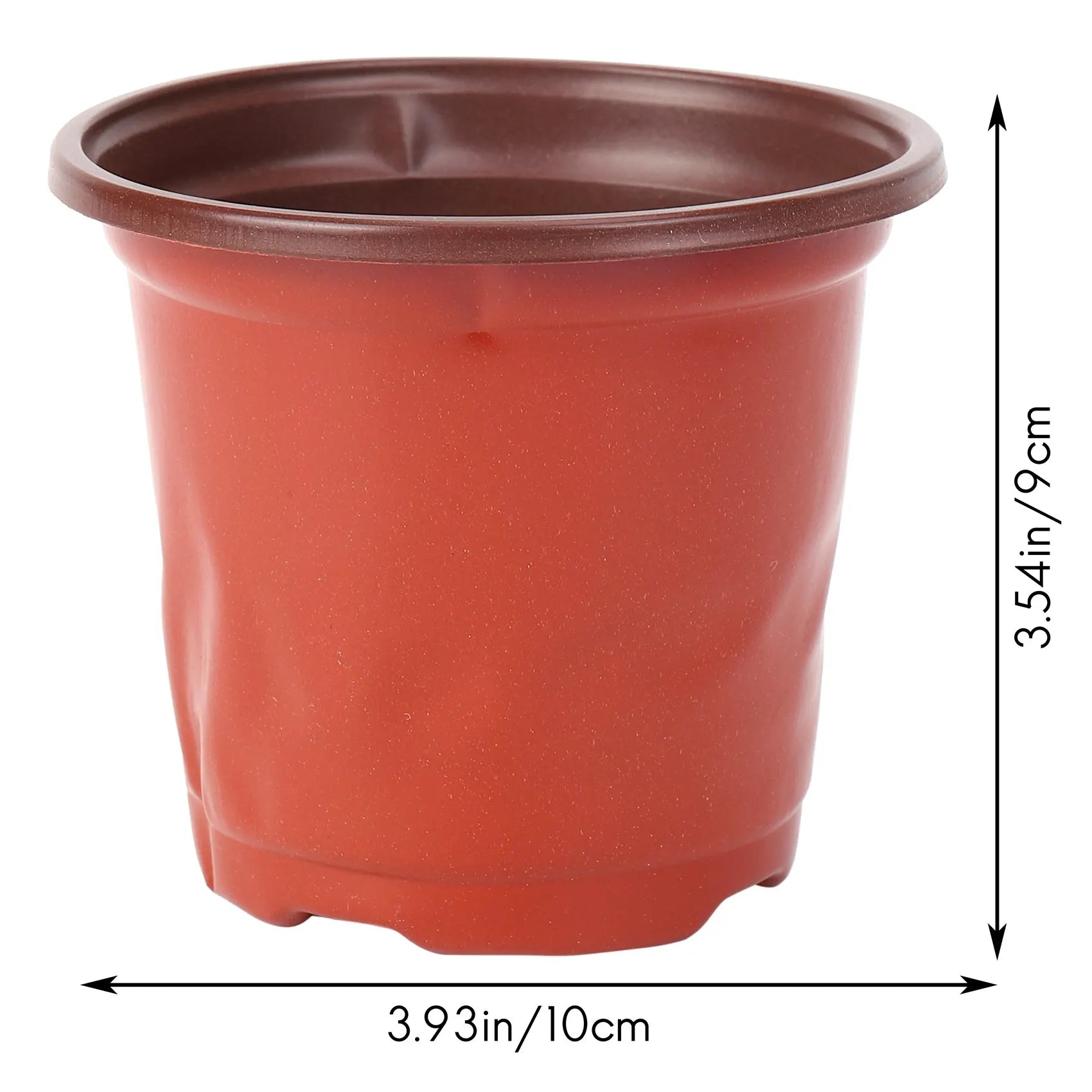 200Pcs 4 inch Plastic Flower Seedlings Nursery Supplies Planter Pot/Pots Containers Seed Starting Pots Planting Pots