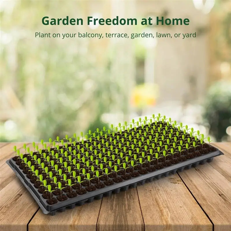 20Pcs Seed Starter Trays Plants Growing Trays PET Seed Started Plug Trays Mini Propagator Nursery Pots For Flowers Seed Growing