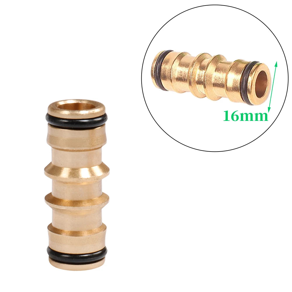 1 Pcs 1/2" 3/4" 1" Brass Thread Faucet Quick Connector 16mm 20mm Hose Water Gun Fitting Adapter Garden Tool Irrigation Connector