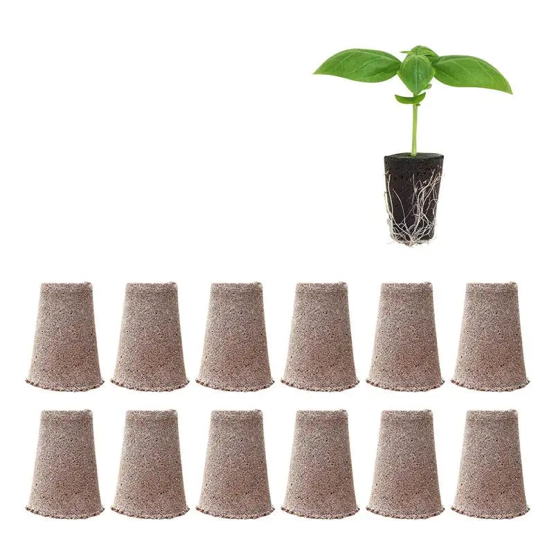 12Pcs Root Growth Sponges Plant Seed Starter Pods Seed Starting Seed Pods Easy To Use Seed Root Sponge Plug For Gardening