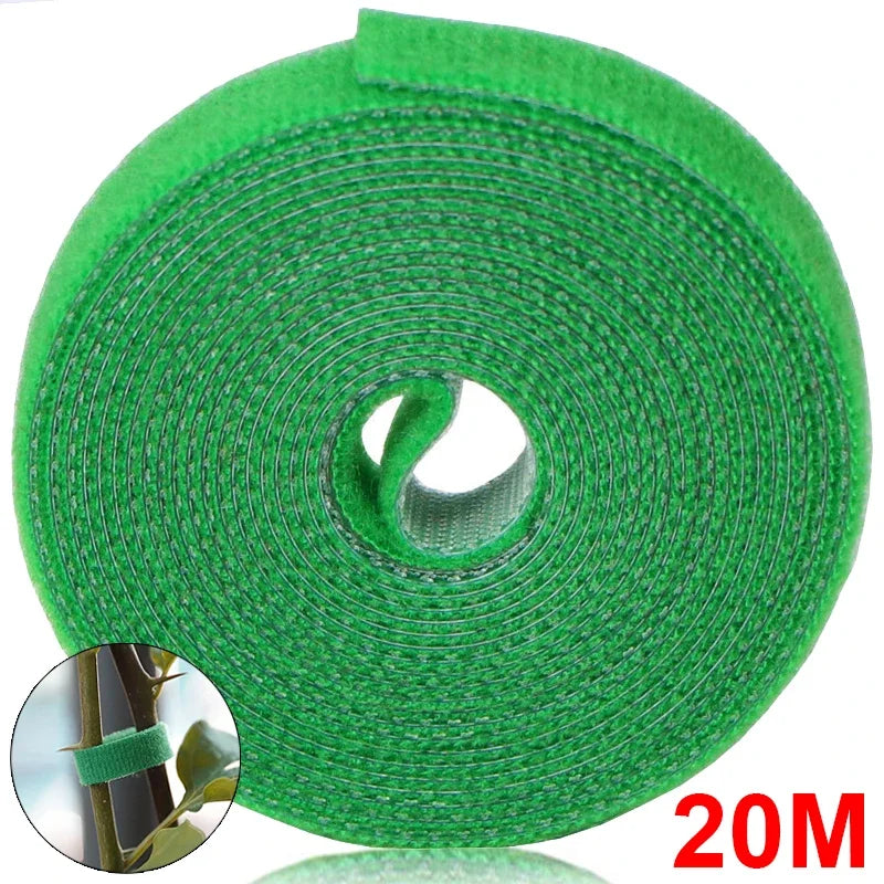 10/1Rolls Nylon Plant Ties Resealable Cable Tie Self Adhesive Plant Fastener Tape For Support Grape Vines Tomato Garden Supplies