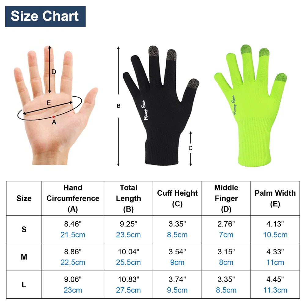 RANDY SUN Touch Screen Cycling Waterproof Motorcycle Gloves Outdoor Sports  Gardening Driving Fishing Boating Windproof Glove