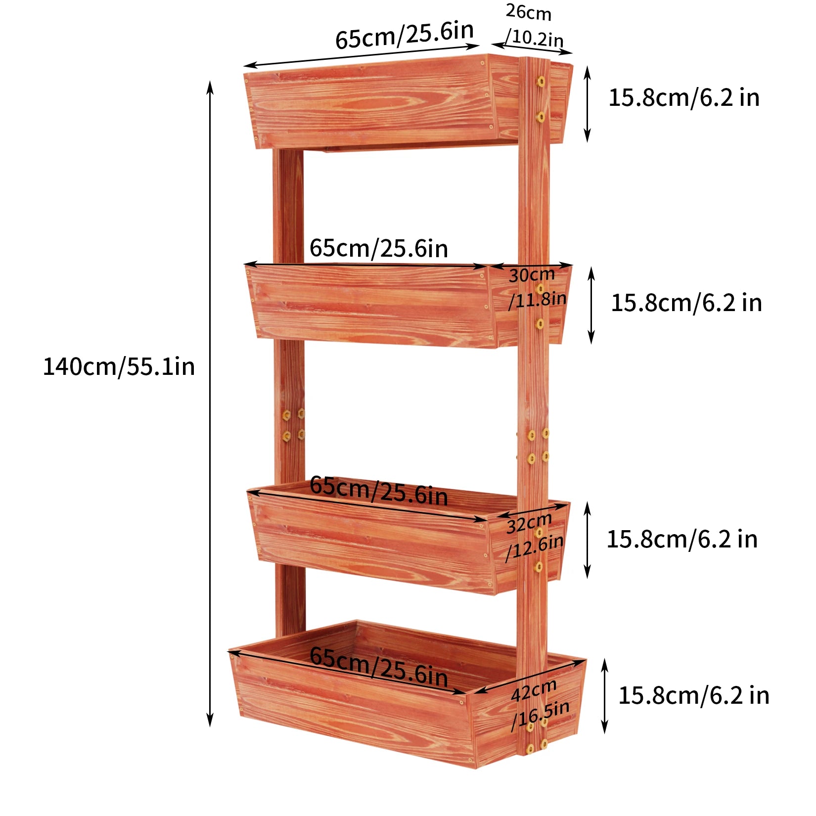 4-Tier Raised Bed