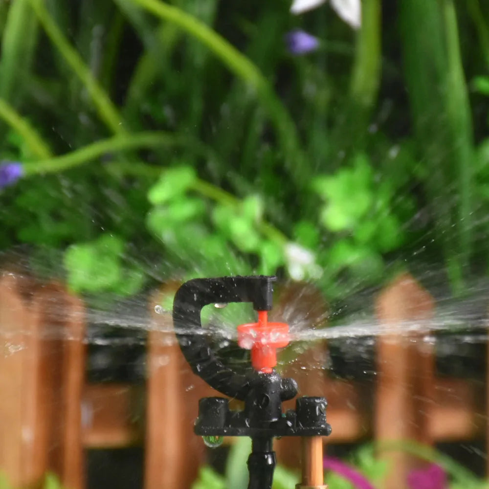 180 360 Degree Rotating Micro Sprinkler Refraction Nozzle G-Type Hanging Nozzle For  Garden Irrigation