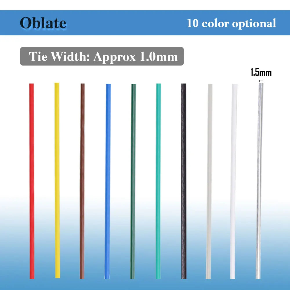 100PCS Oblate Gardening Cable Ties Reusable Iron Wire Twist Tie for Flower Plant Climbing Vines Multifunction Coated Fix Strings