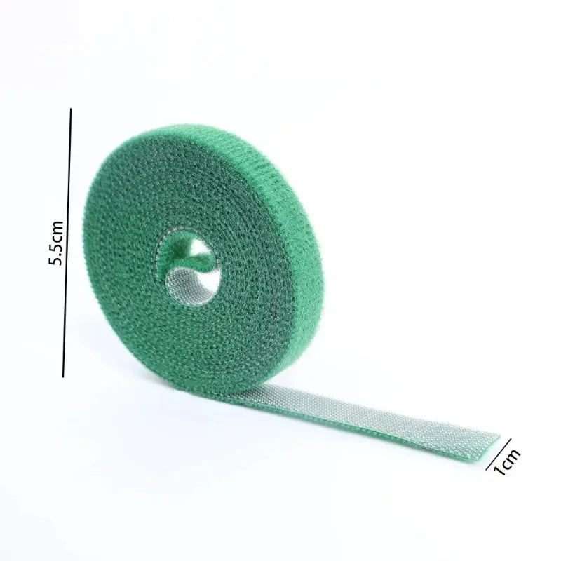 2M/Roll Reusable Cable Ties Self Adhesive Loop Bundle Fastener USB Cable Winder Management Nylon Plant Vines Tie Garden Supplies