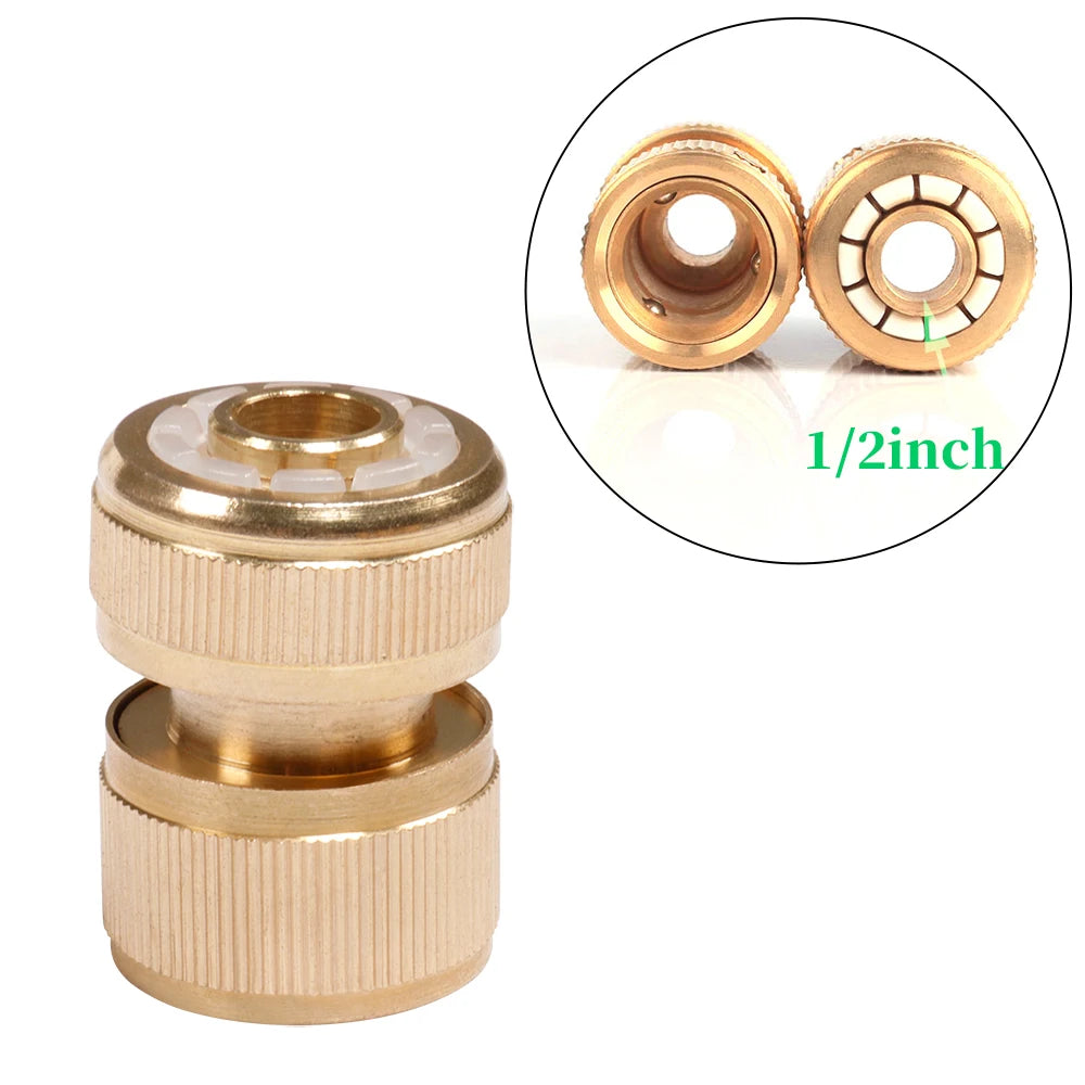 1 Pcs 1/2" 3/4" 1" Brass Thread Faucet Quick Connector 16mm 20mm Hose Water Gun Fitting Adapter Garden Tool Irrigation Connector