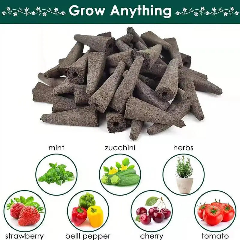 Grow Sponges Transparent Agricultural Seedling Tray Seed Pods Kit Root Growing Plug Sponge Seed Pod Hydroponic Garden Planting