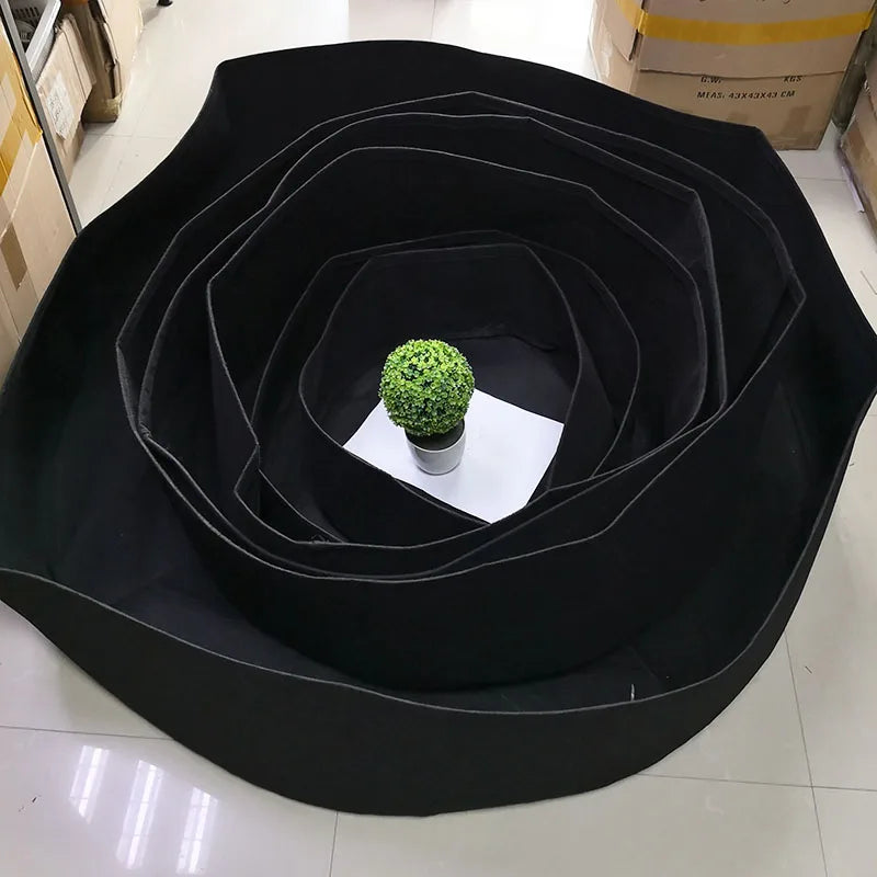 Fabric Raised Garden Bed Round Planting Container Grow Bags Breathable Planter Pot for Plants Nursery Pot DIY Garden Tools