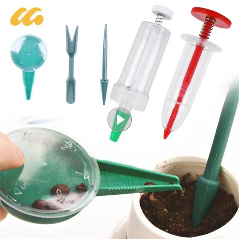 Mini Seeder Rapeseed Convenient Manual Seeder Needle Cylinder Planter Different Settings Plant Gardening Supplies Planting Tool