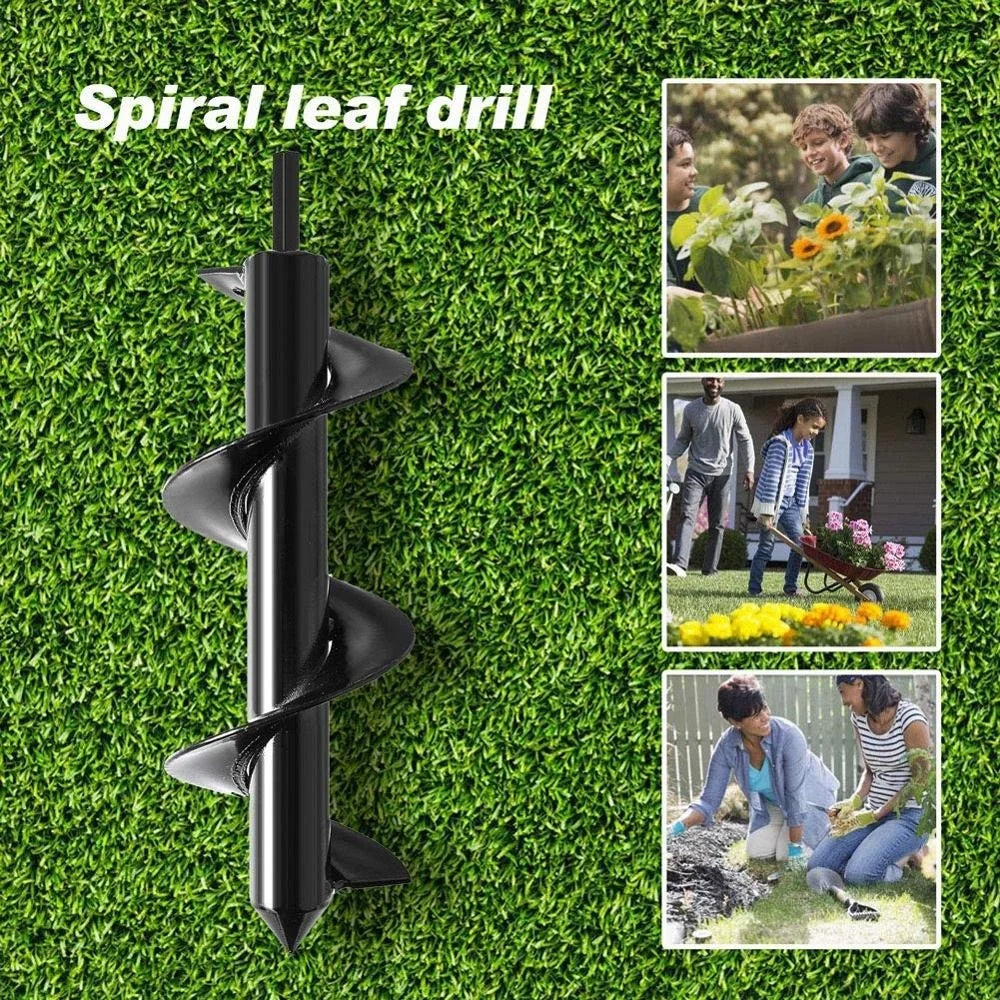 Auger Spiral Drill Bit Tools Plante Drill Auger Yard Gardening Bedding Planting Hole Digger Tools Replacement Garden Tool