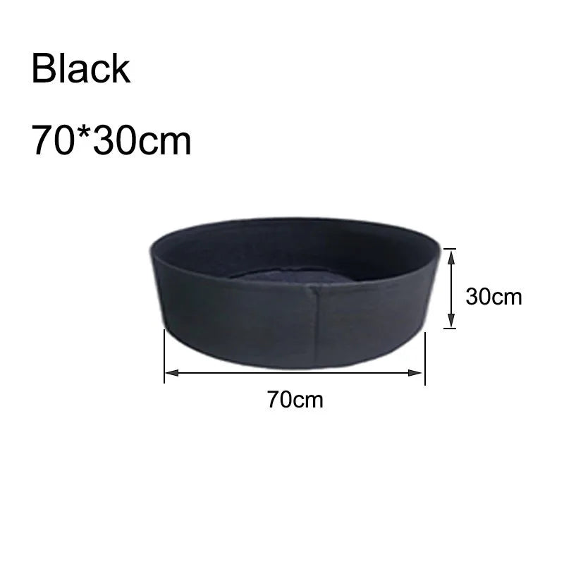 30 Gallons Growing Bags Fabric Garden Raised Bed Round Planting Container Grow Bags Fabric Planter Pot For Plants Nursery Pot