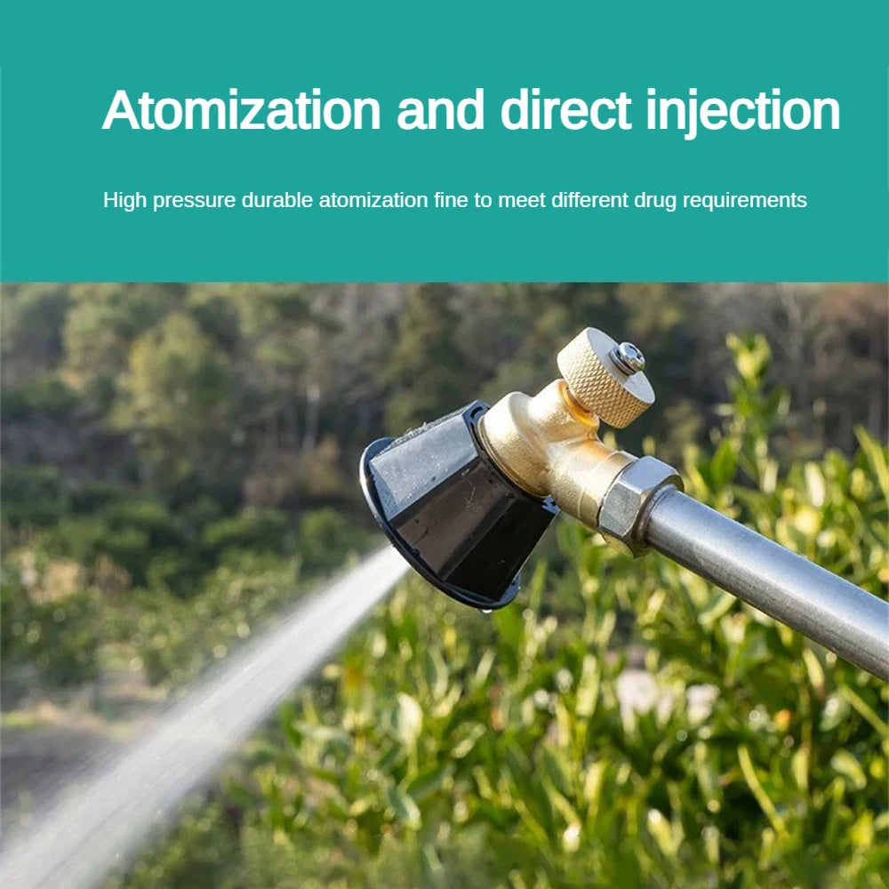 Nozzle Irrigation Zinc Alloy Atomizing Nozzle Garden Watering Supplies Copper Nozzle Black Elbow Copper Nozzle Sprayer Copper