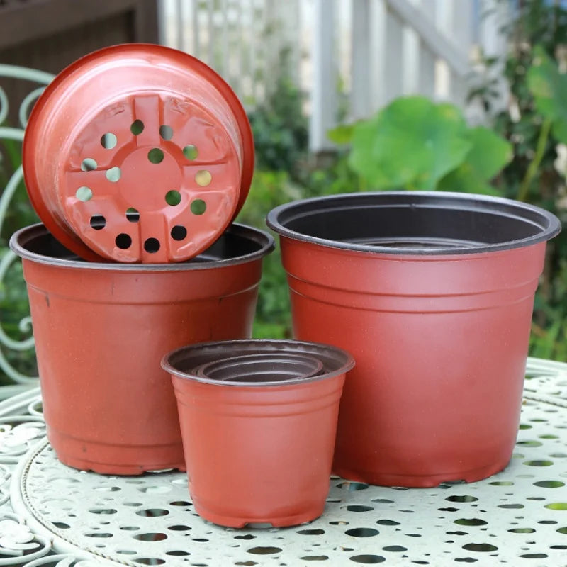 4 Size Plant Pot Garden Nursery Seed Starting Flowerpots Lightweight Succulent Seedling Tray Flower Vegetable Container Box