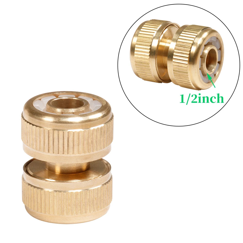 1 Pcs 1/2" 3/4" 1" Brass Thread Faucet Quick Connector 16mm 20mm Hose Water Gun Fitting Adapter Garden Tool Irrigation Connector