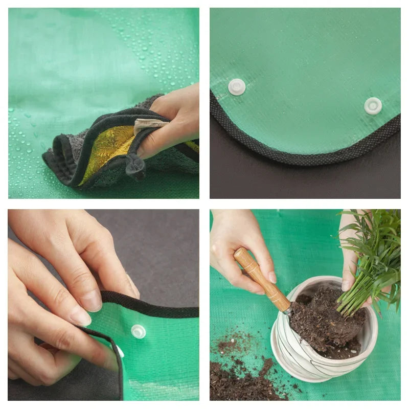 50-100cm Planting Mat Gardening Potting Pad Foldable Gardening Plant Mat Transplanting Waterproof Mats Plant Accessories