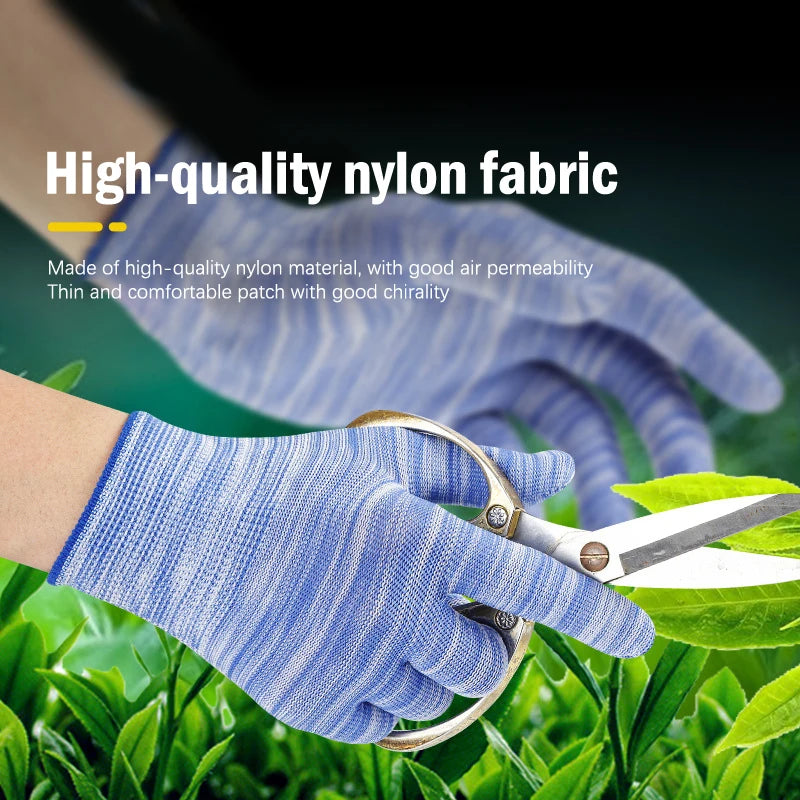 1Pair Garden Gloves Floral Gardening Gloves Women Non-Slip Working Gloves For Yard Cleaning Planting Working