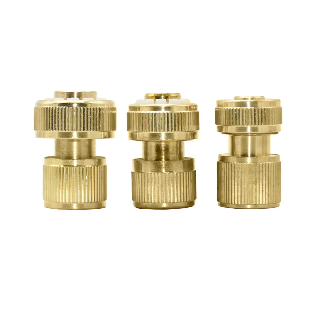 1/2 3/4 5/8 1"Brass Garden Hose Quick Connector Drip Irrigation System Copper Fittings For Outdoor Irrigation Car Wash