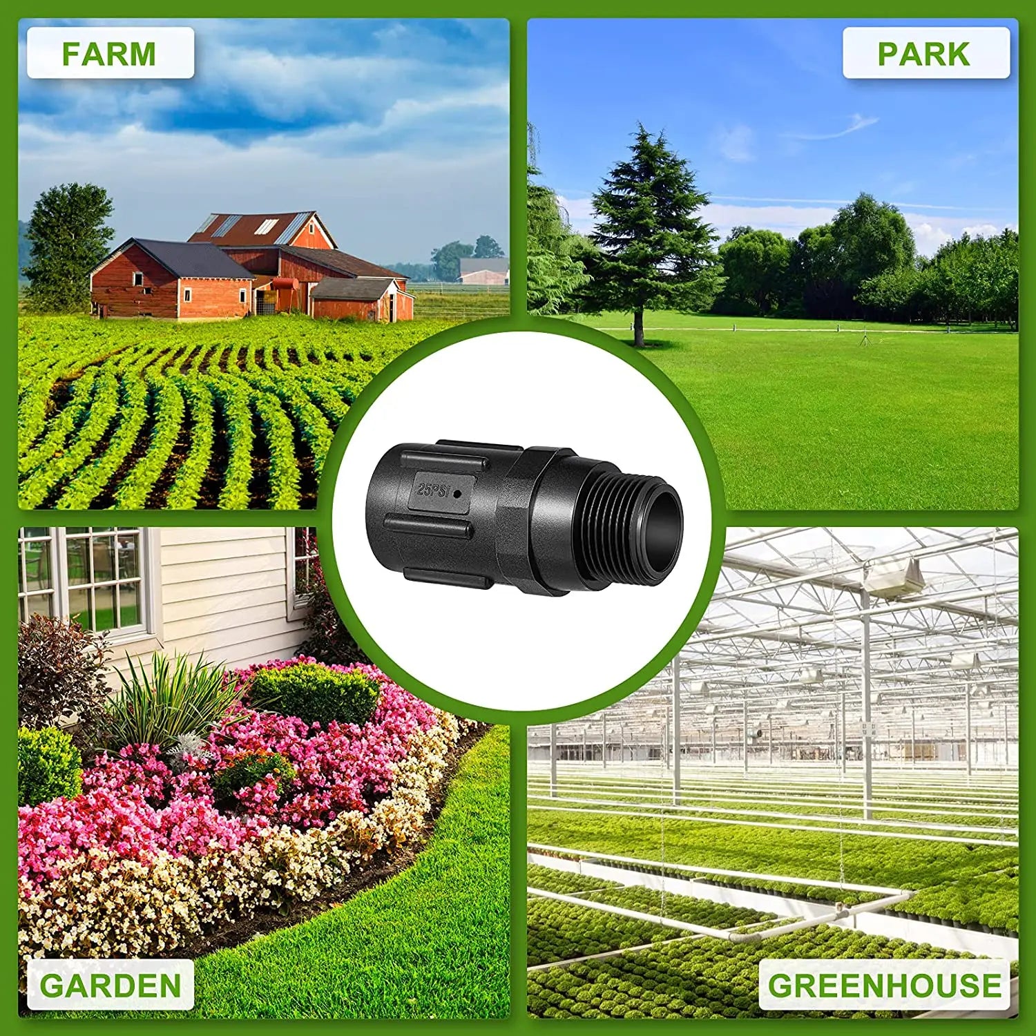 Garden Irrigation 3/4" BSP Threaded Water Pressure Regulator Drip Valve 15/20/25/30/45PSI Drip Regulator Watering System