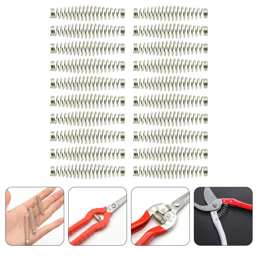 20 Pcs Garden Shears Spring Part Precision Scissors Trimmers Stainless Steel Flower Pruner Pruners Springs