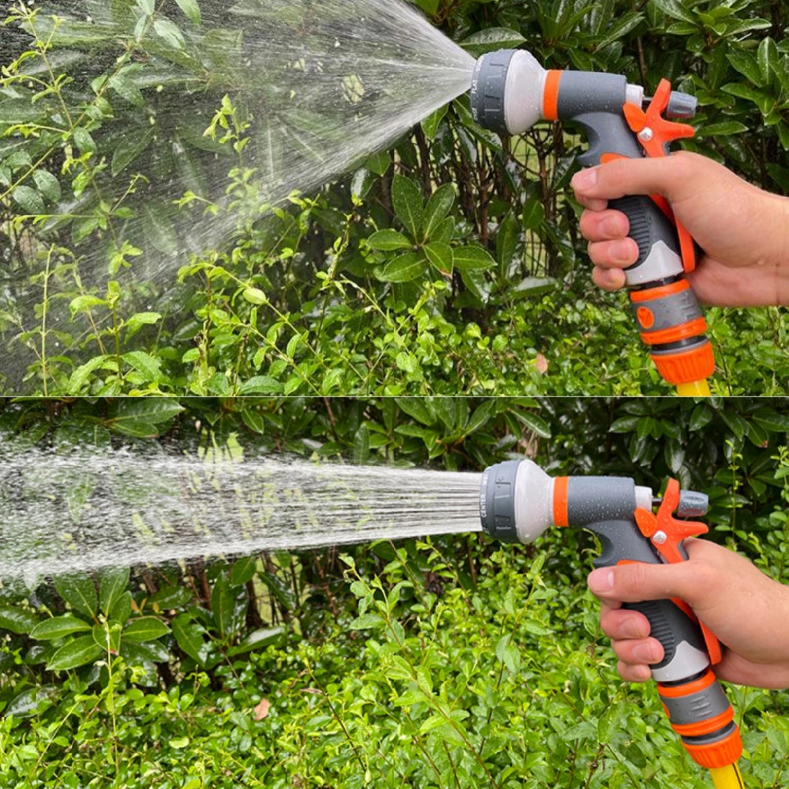 Garden Foam Water Gun 8 Modes High-Pressure Car Wash Sprinkler Adjustable Irrigation Watering Nozzle 1/2'' Pipe Quick Connector