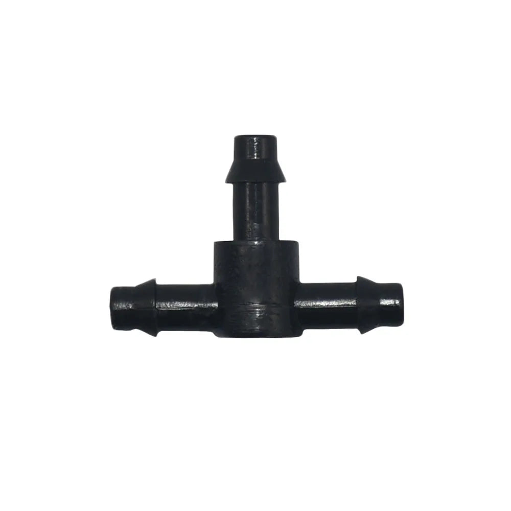 25pcs 1/4'' 1/8'' Plastic Hose Connector Joint Barbed Tees Cross Eng Plug Fitting For Garden Irrigation Drip Irrigation System