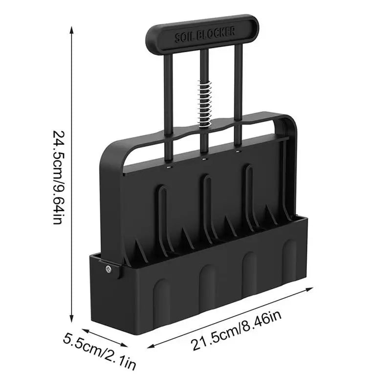 Handheld Seedling Soil Blocker Non Slip Soil Blocking Tool for Seed Starting Germination Garden Prep Seedling Production Base