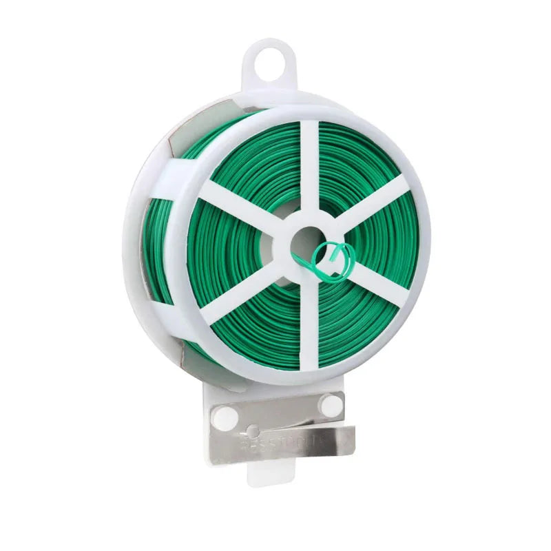 Portable 100M Roll Wire Twist Ties Green Garden Cable & Gardening Climbers Slicer Plant Support & Care Garden Supplies Hot Sale