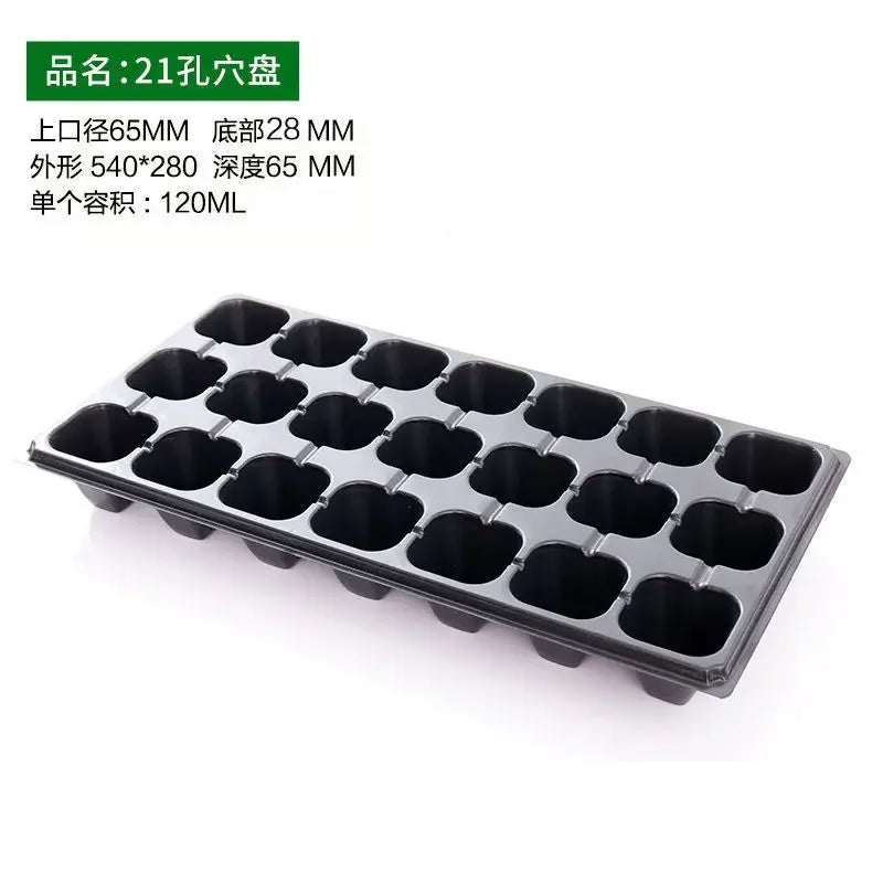 21/32/50/72hole Seedling Starter Trays Plant Flower Pot Nursery Grow Box Tray Plug Planting Planter Container Garden Supply