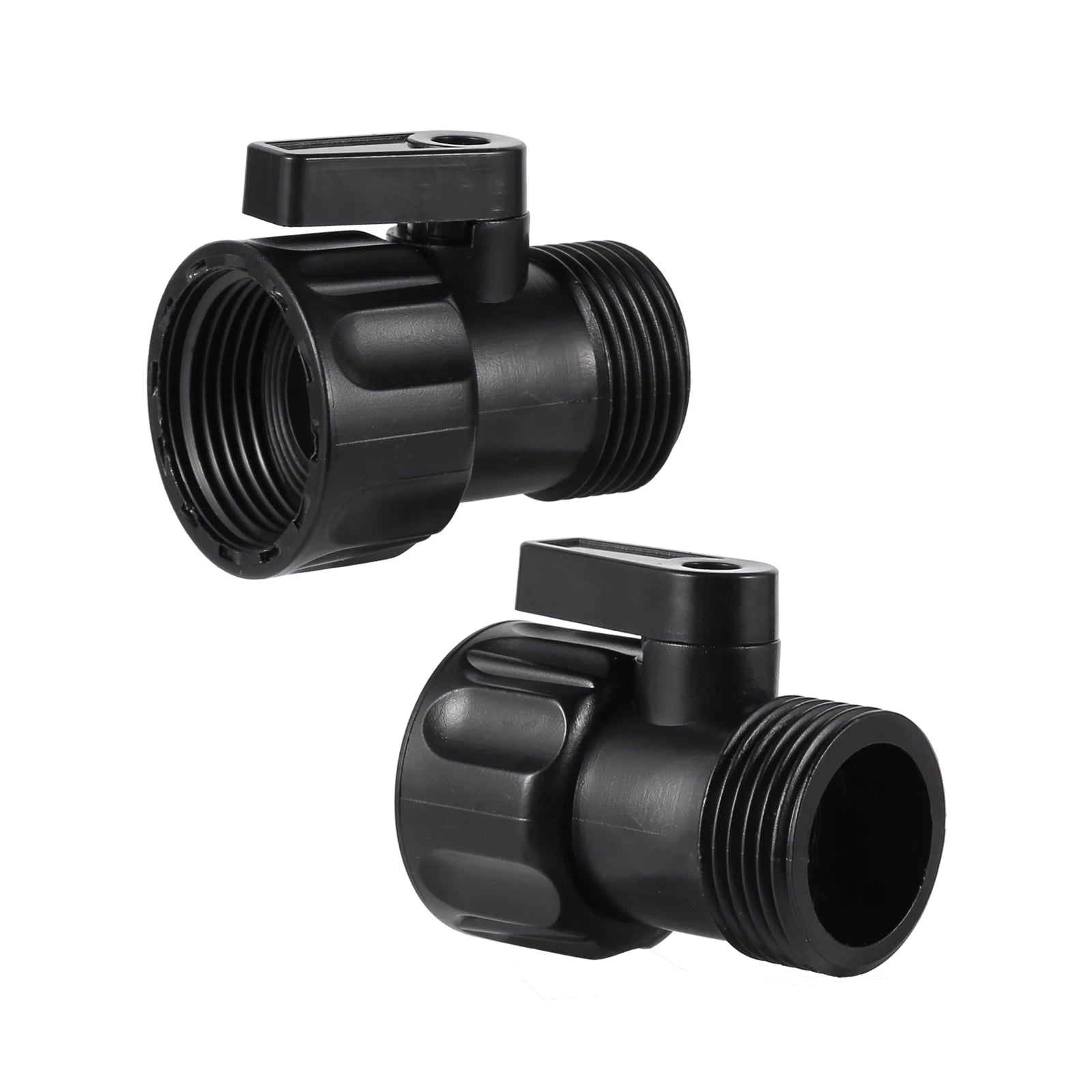 3/4 inch male and female threaded connector block switch homebrew pipe fittings plastic garden  tools